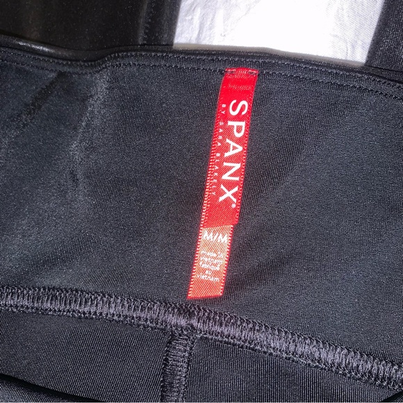 Spanx Faux Leather Black Tight Leggings - Picture 3 of 5